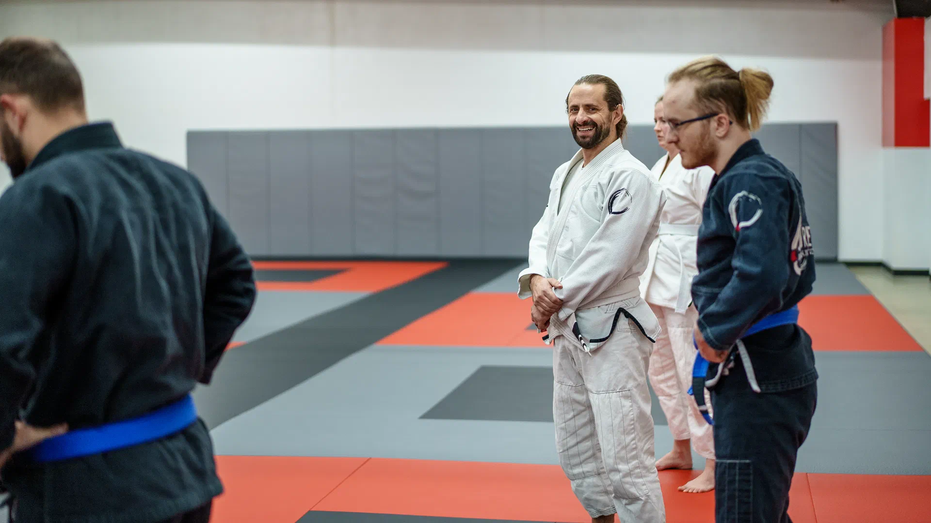 Adult BJJ training session in progress at Journey Academy Madison
