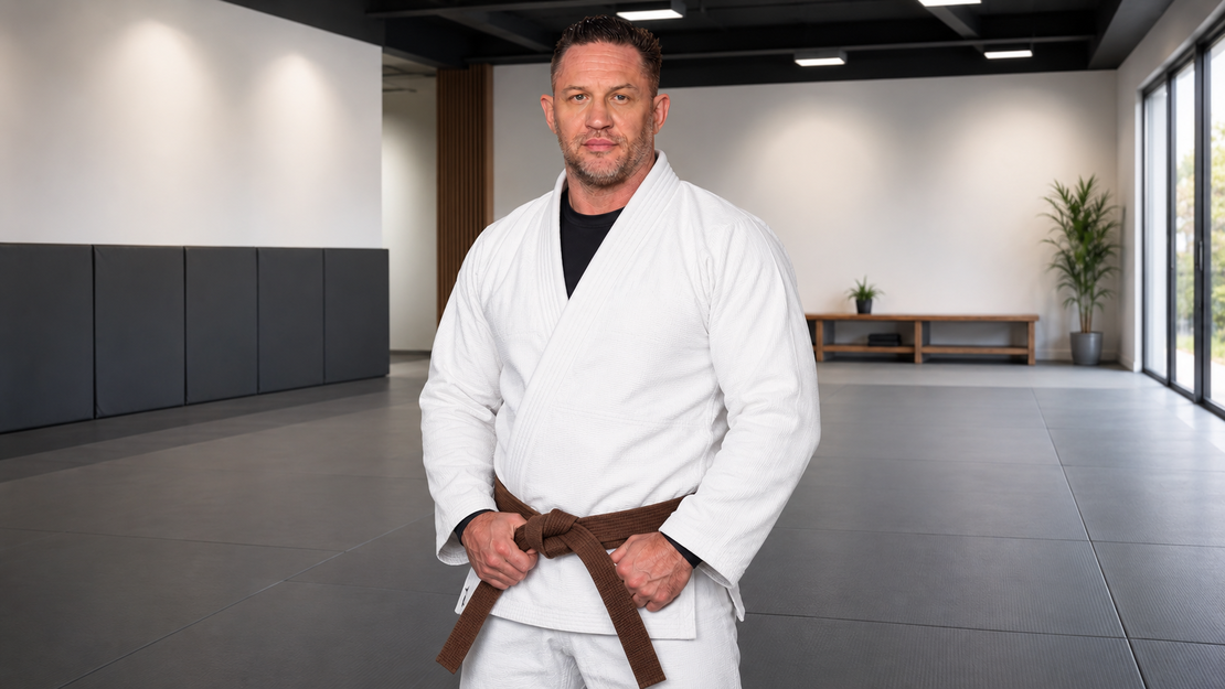 Tom Hardy Just Got His Brown Belt at 48 — What 15 Years on the Mat Actually Looks Like
