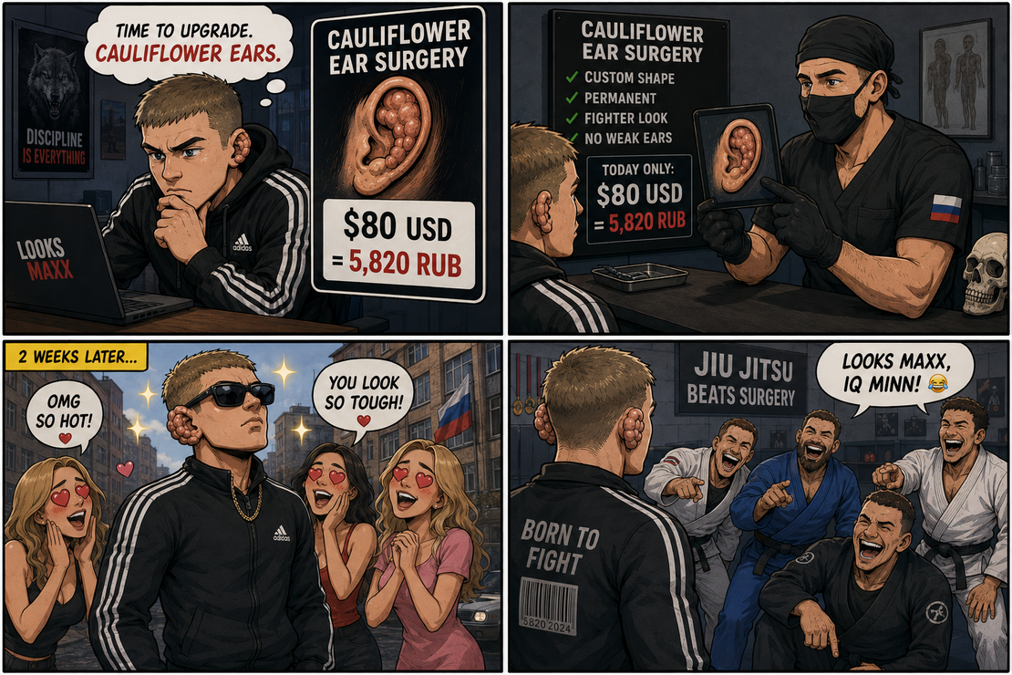 Men Are Paying $80 to Fake Cauliflower Ear. The Grift Behind the Grappler Look.