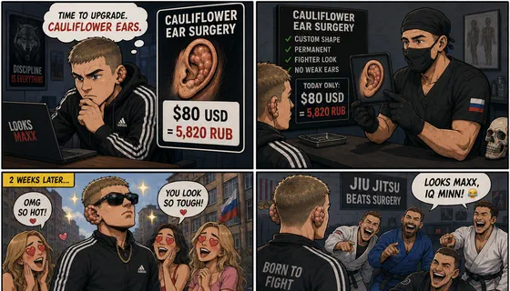 Men Are Paying $80 to Fake Cauliflower Ear. The Grift Behind the Grappler Look.