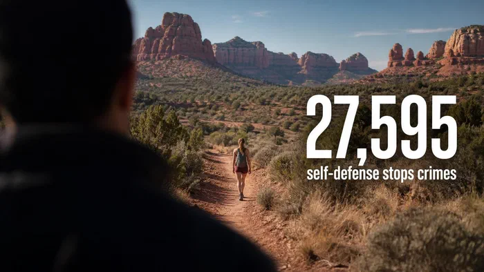 27,595 Crimes Say Fighting Back Works. A Woman on an Arizona Trail Just Showed What That Looks Like.