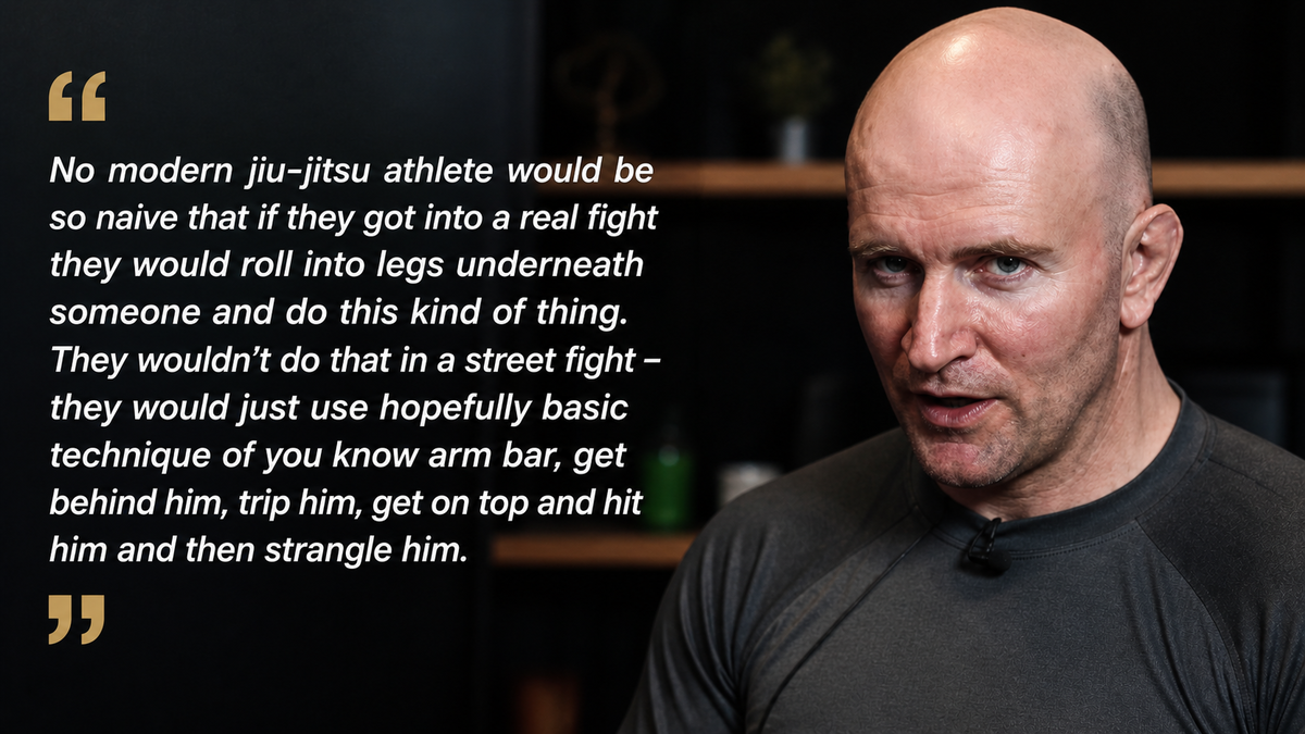 John Danaher quote on real-fight technique