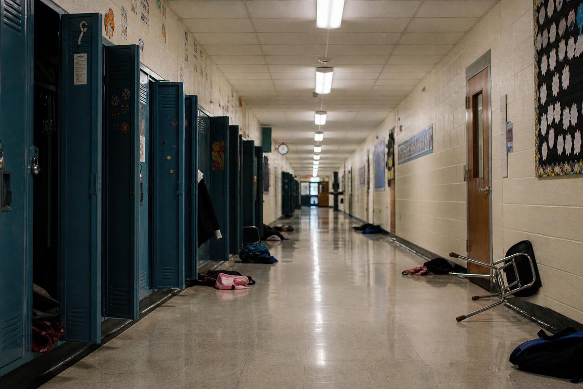 A Madison elementary classroom at dismissal time