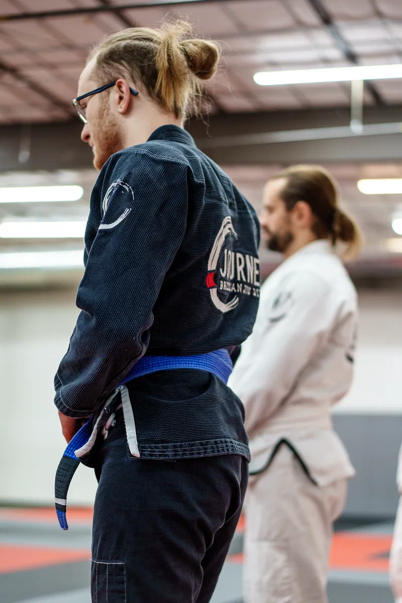 Adult BJJ training session in progress at Journey Academy Madison
