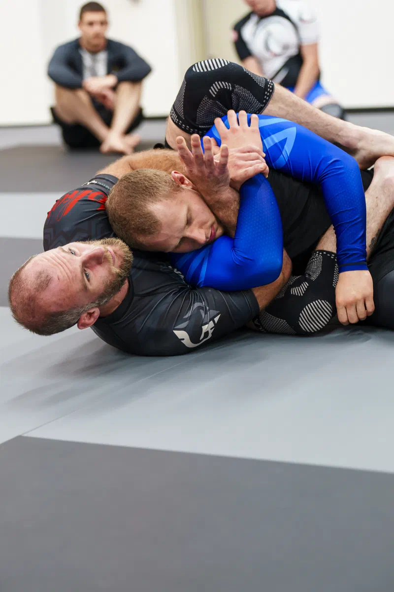 Dynamic No-Gi BJJ training session at Journey Academy in Madison Wisconsin
