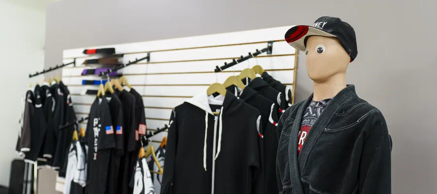 journey bjj madison interior pro shop view of merch