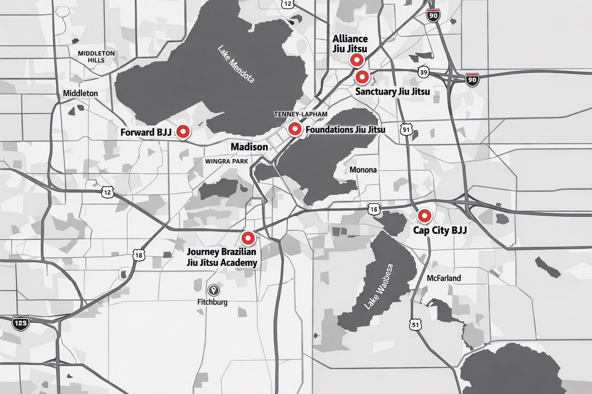 madison bjj gym map