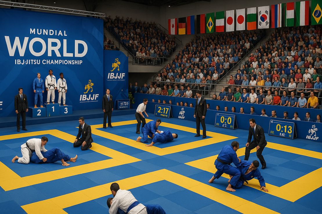 Brazilian Jiu-Jitsu Mundial World Championships showcasing organized competition at the highest level