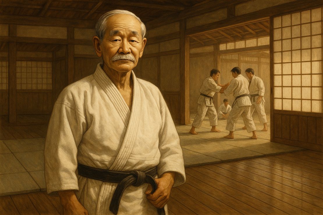 Jigoro Kano founder of modern judo demonstrating techniques that would influence Brazilian Jiu-Jitsu
