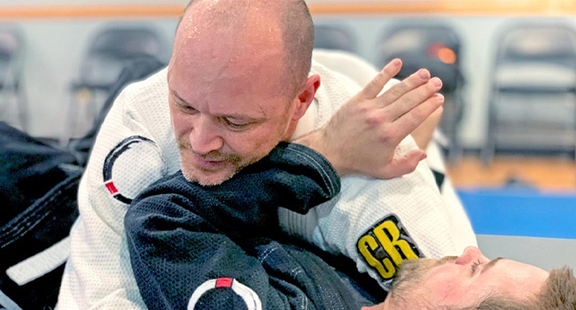 bjj madison student defending side control position